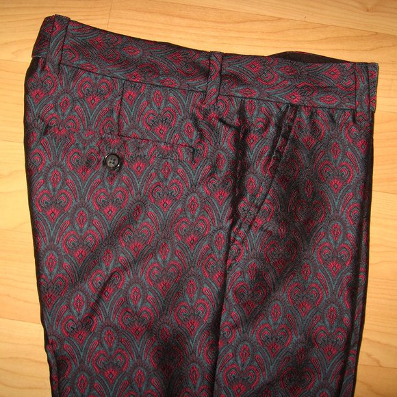 👖 🌈 Mister Mr. Trina Turk Brocade Men's Pants 28 - Picture 1 of 10